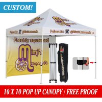 Custom Printed 10x10 Marquee Canopy Pop Up Canopy w/ your logo